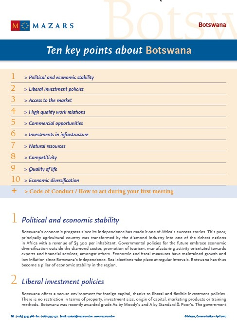 Doing Business in Botswana cover